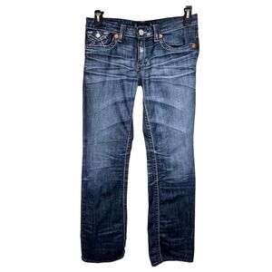 Big Star Distressed Denim Blue Jeans Miki Womens 27R Pants